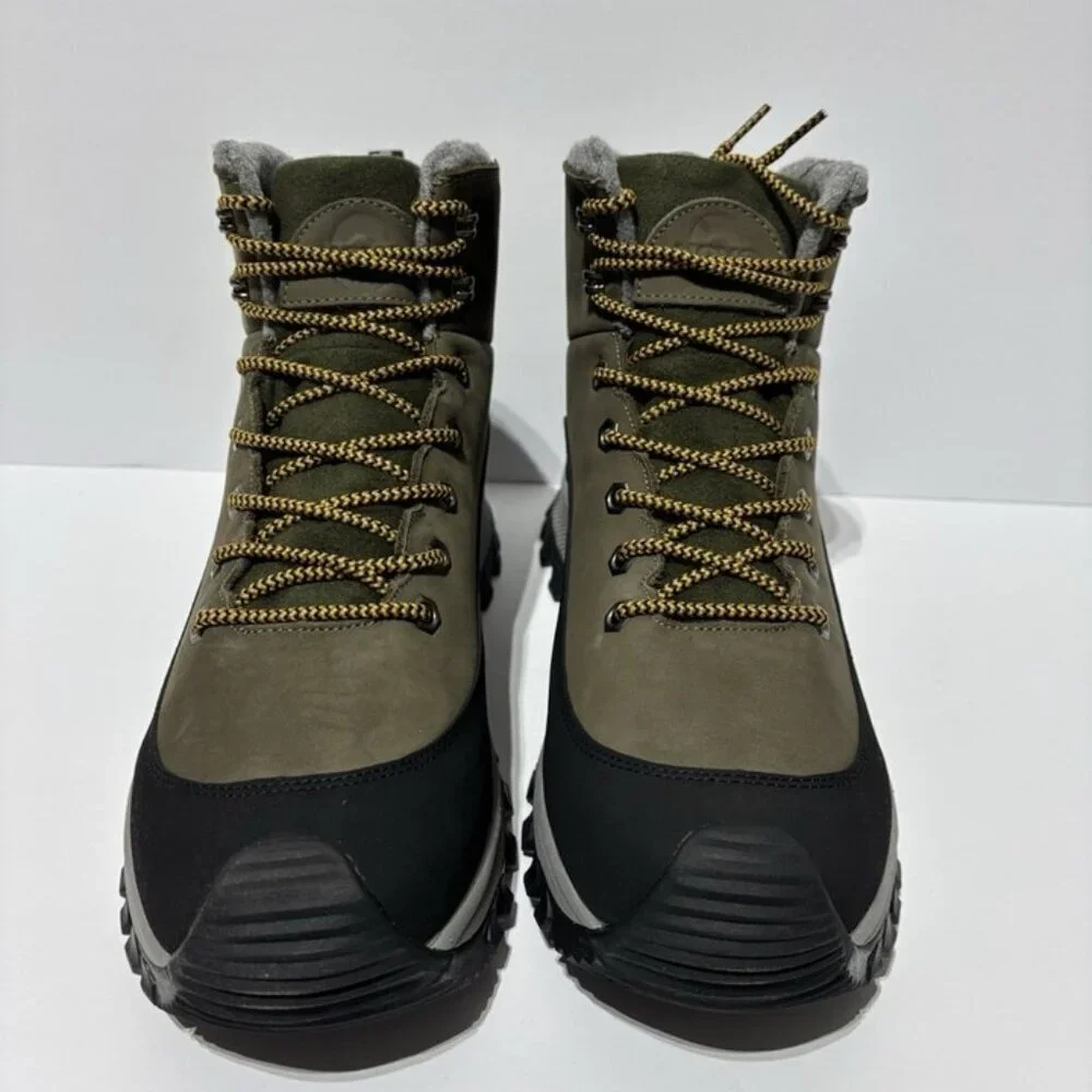 Uovo Men’s Monte Waterproof Boots Khaki, Size 11.5 M